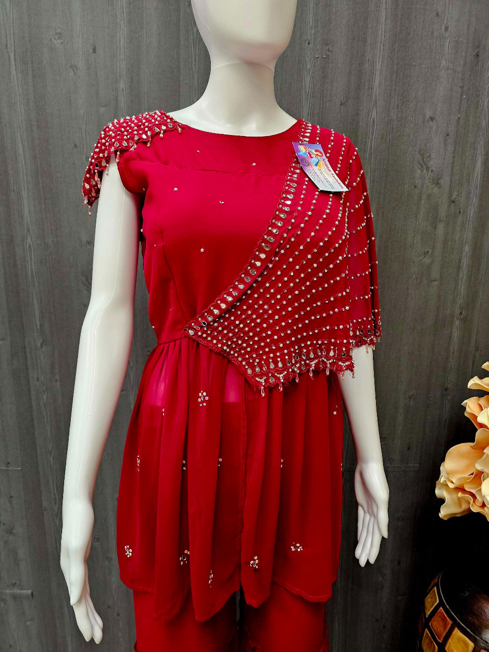 Size 38-Sharara Dress - Stunning Indian Party Wear Sharara Dresses image 2