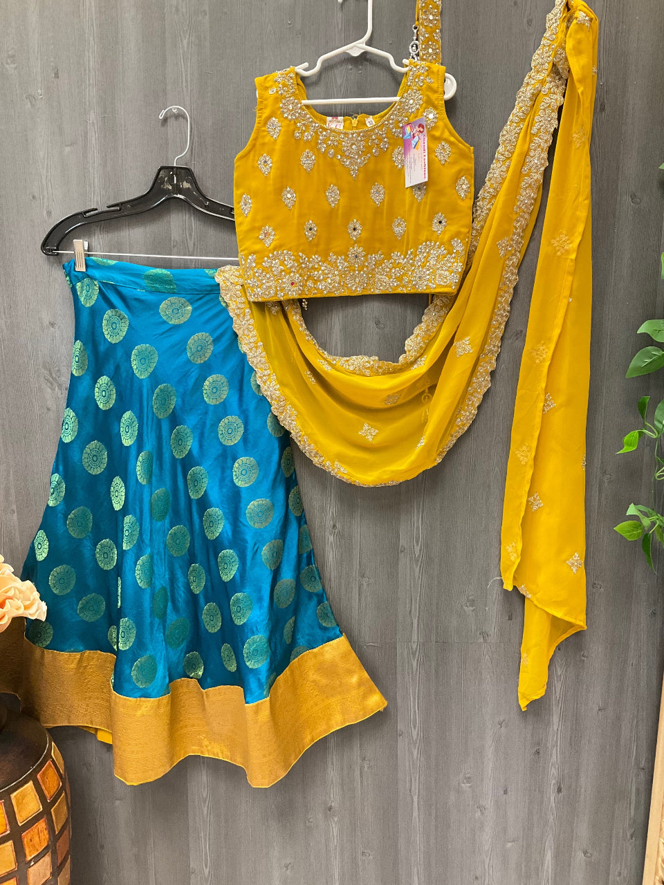 Party wear kids half saree set  image 1