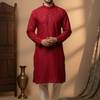Mens Kurta - Maron Mens Kurta set