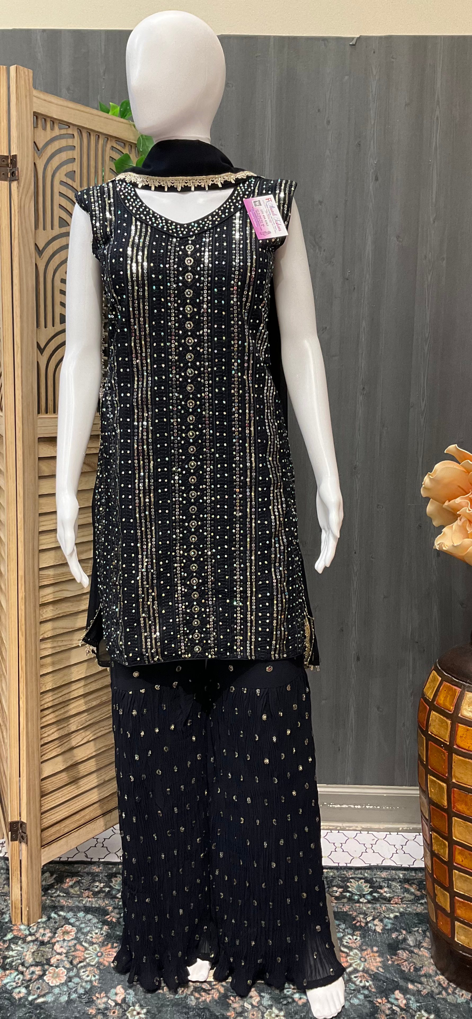 Heavy Work -Party wear Gharara Set image 0