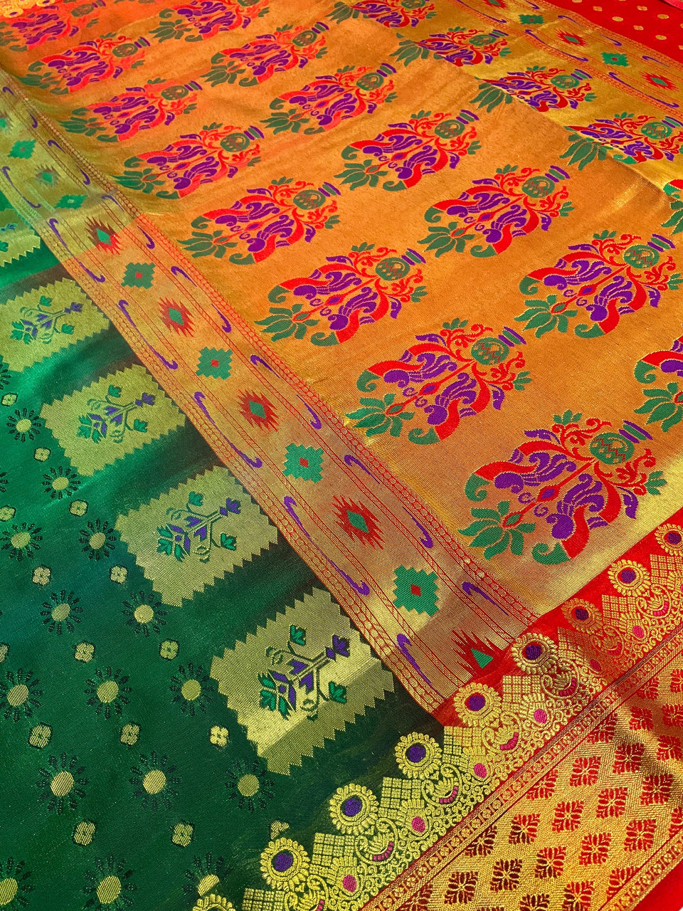 paithani Sarees - peshwai Nawari  Saree 9 yards image 8