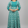 Plus Size Pure Cotton Anarkali Kurti - Floral Print Ethnic Wear