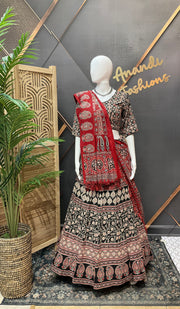 Ajrakh Print Pure Cotton Chaniya choli set