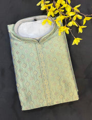 Premium- Pastel Green color Men’s Wear Kurta Pajama set