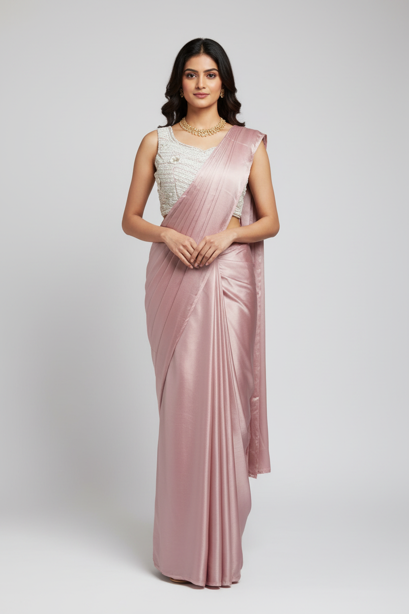 Pastel Lavender Ready to Wear Saree