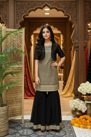 Teenage Girls - Black Sharara set