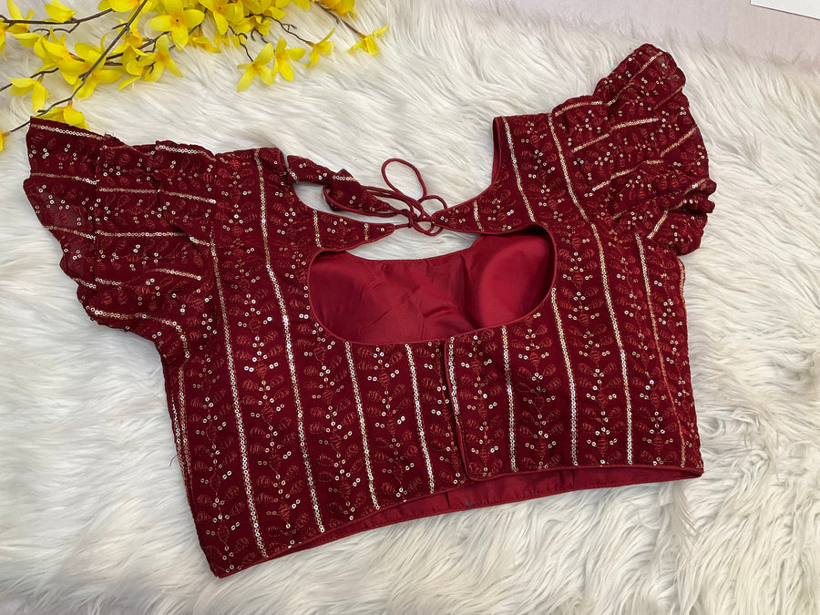 Maroon blouse - Women - Blouse - Anandi Fashions