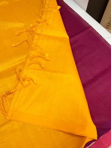 Mangalagiri Silk Plain Saree