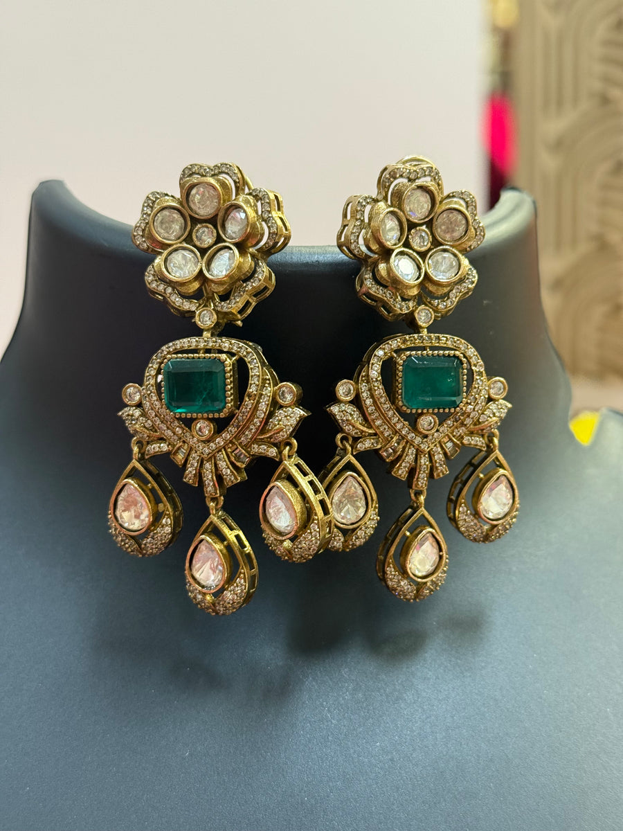 Kundan Victorian Necklace set