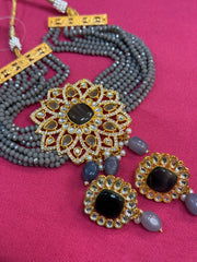 Grey Beads Choker set