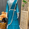 Ready to Wear Saree with Alia Cut Blouse Size 40 - Georgette with Belt