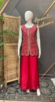Pink Teenage Girls Palazzo Set