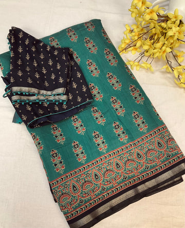 Soft and Lightweight Modal Silk Saree - Blouse Size 40 (Fits up to 44)