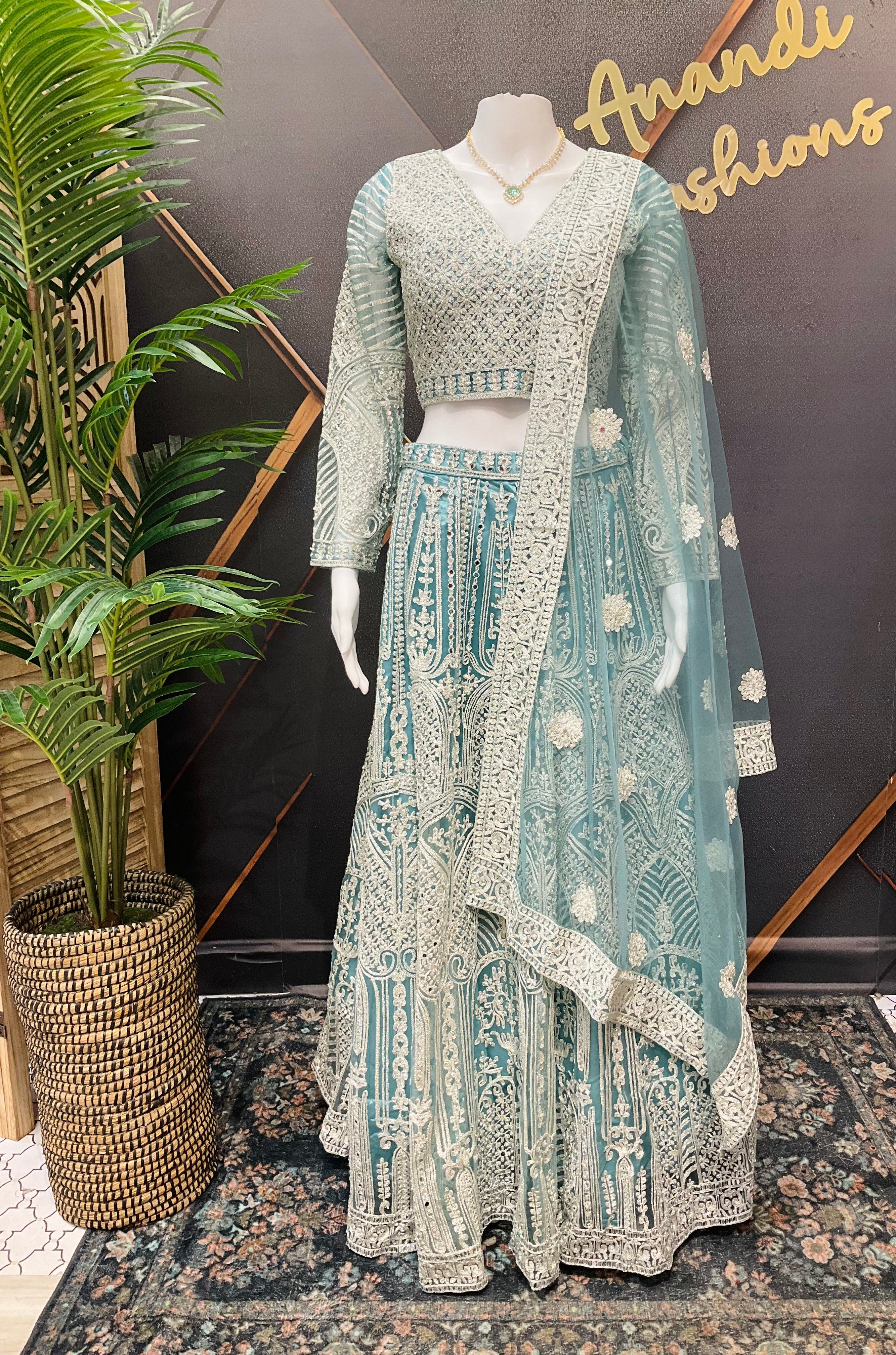 Heavy Work Wedding Guest- Lehenga set