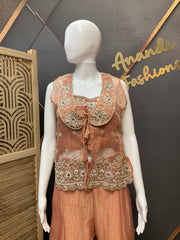 Palazzo set with vest