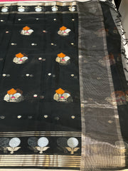 Black Silk Oranza saree