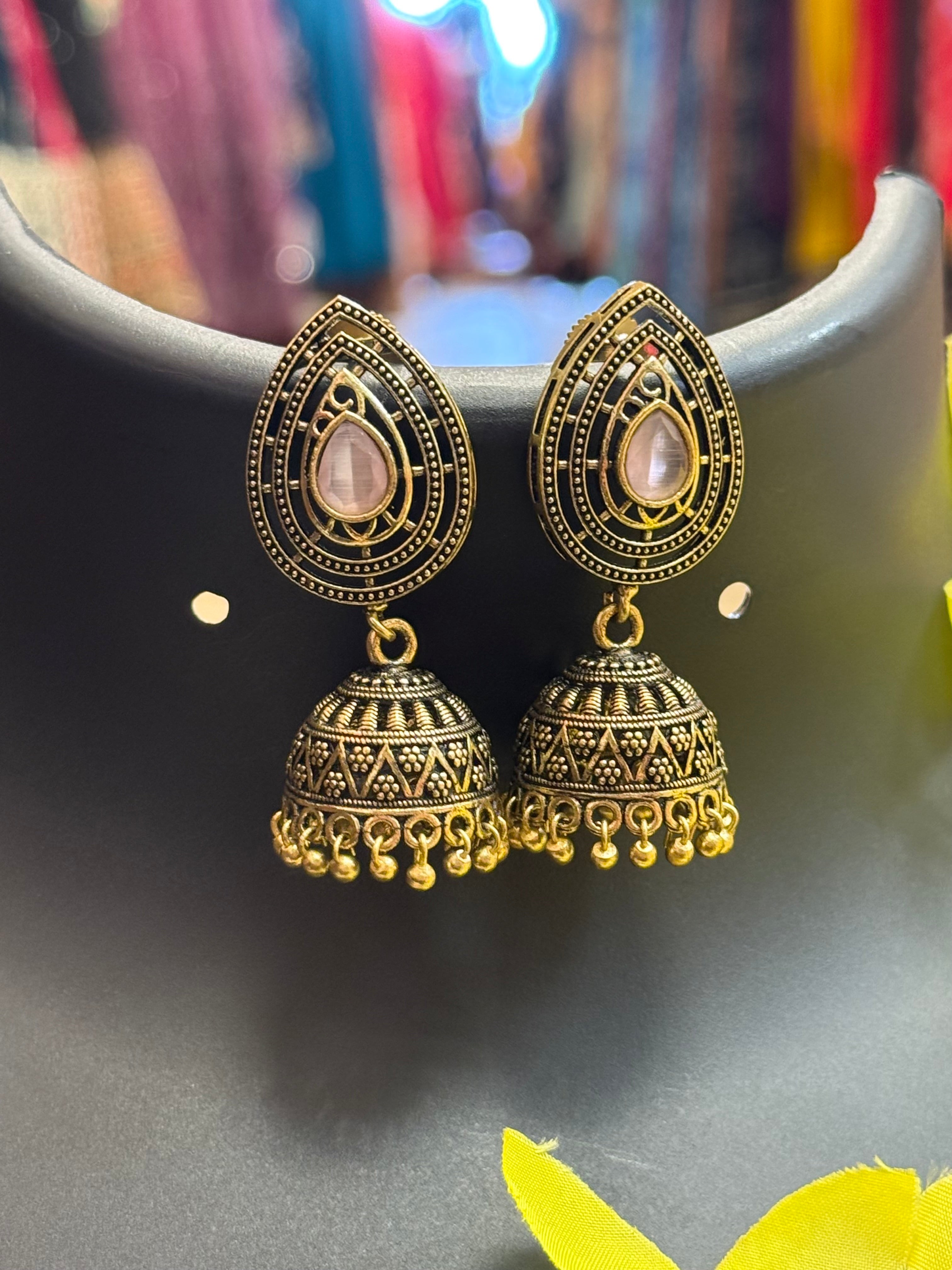 Copper Jhumkas/Earrings