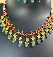 Jadau Kundan Simple Necklace set