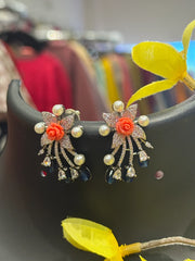 CZ Fancy Earrings-Party Wear Earrings