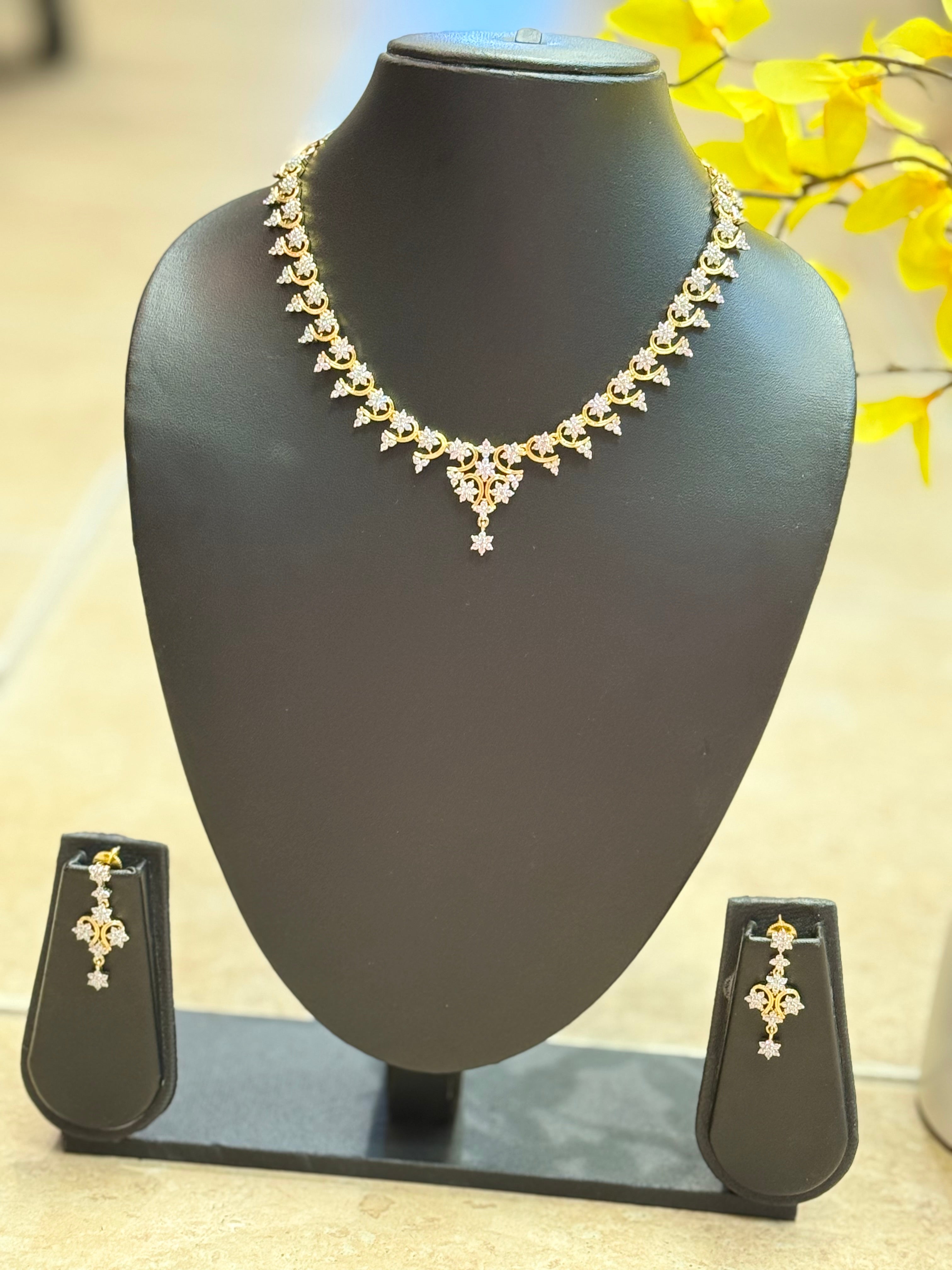 Pretty CZ Necklace set