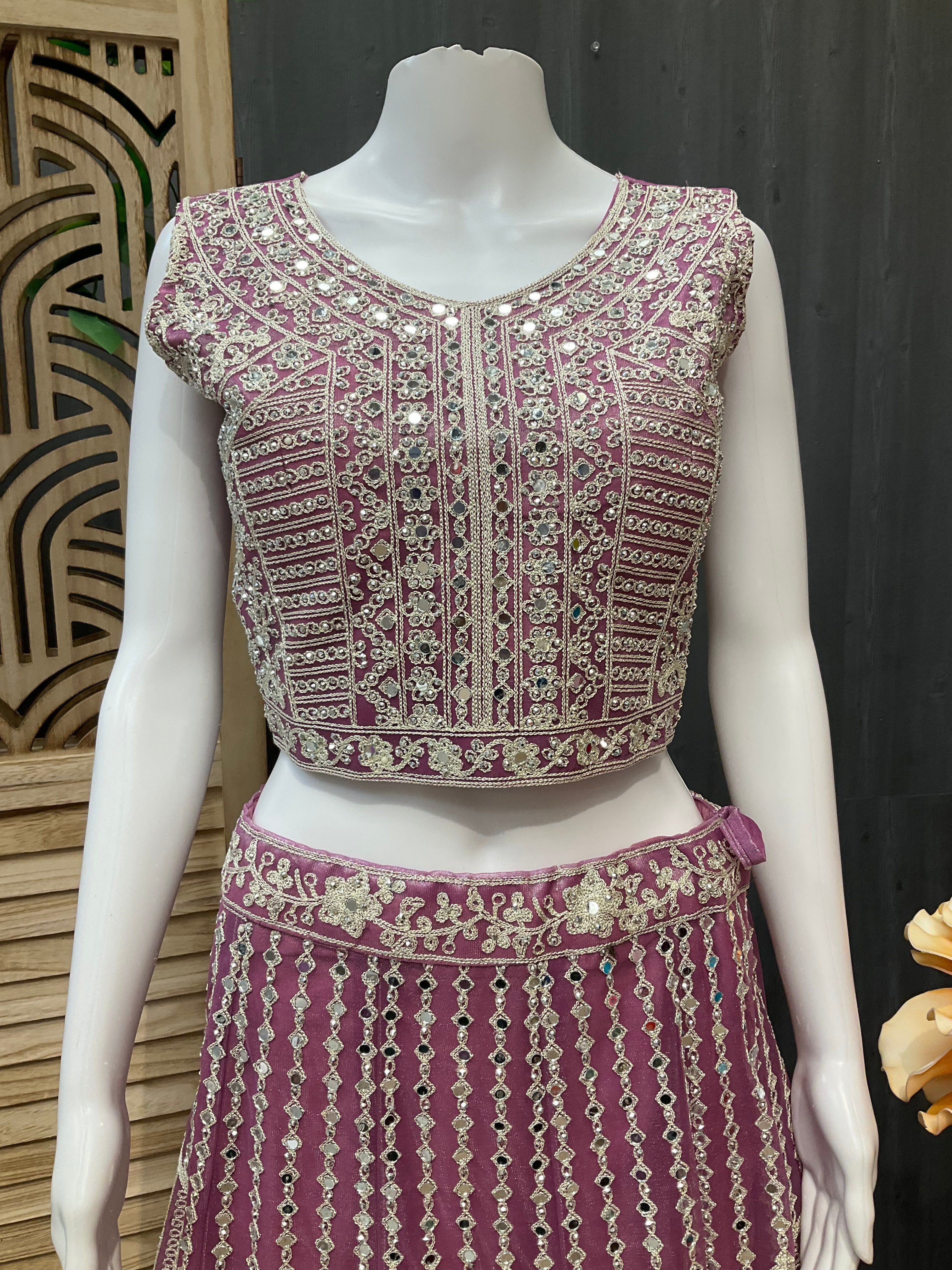 Pastel colour -Heavy Work Lehanga Sets