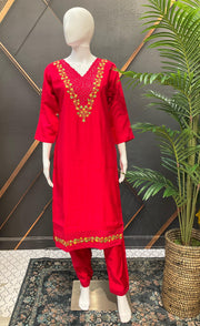 Pink -Party Wear Kurti/Chudidhar set