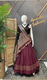 Black & White Combo Mix & Match Lehenga / chaniya choli set