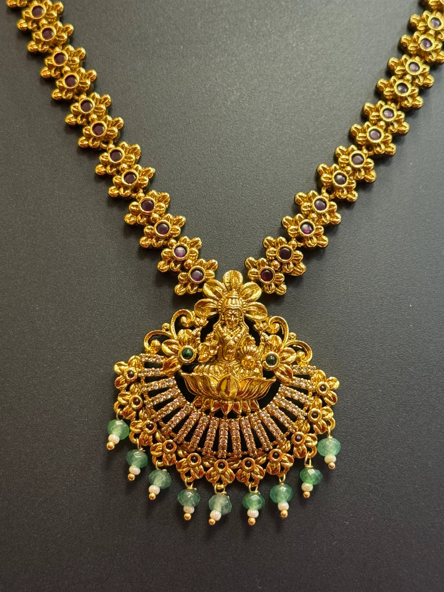 Temple Jewelry- Lakshmi Necklace set