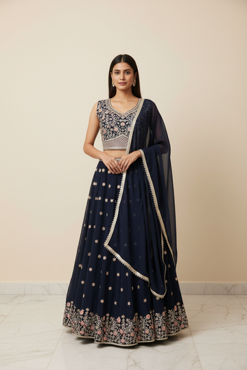 Georgette Lehenga sets - Size 40