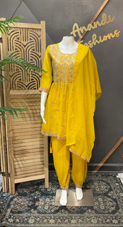 Teenage Girls - Yellow Kurti set