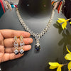 Party Wear CZ Necklace set with Drop Style pendant