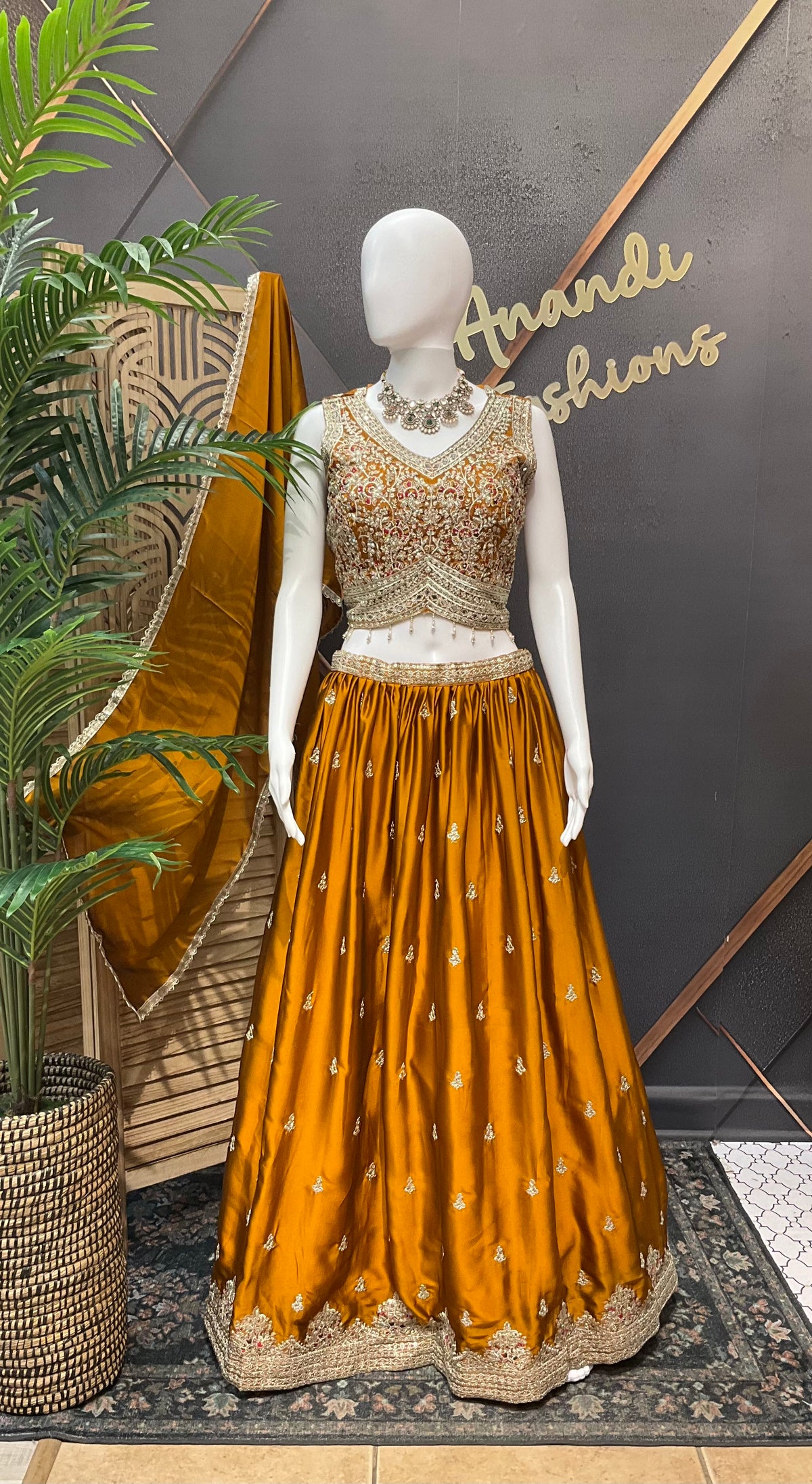Size 42 - Satin Silk Party Wear Lehenga sets