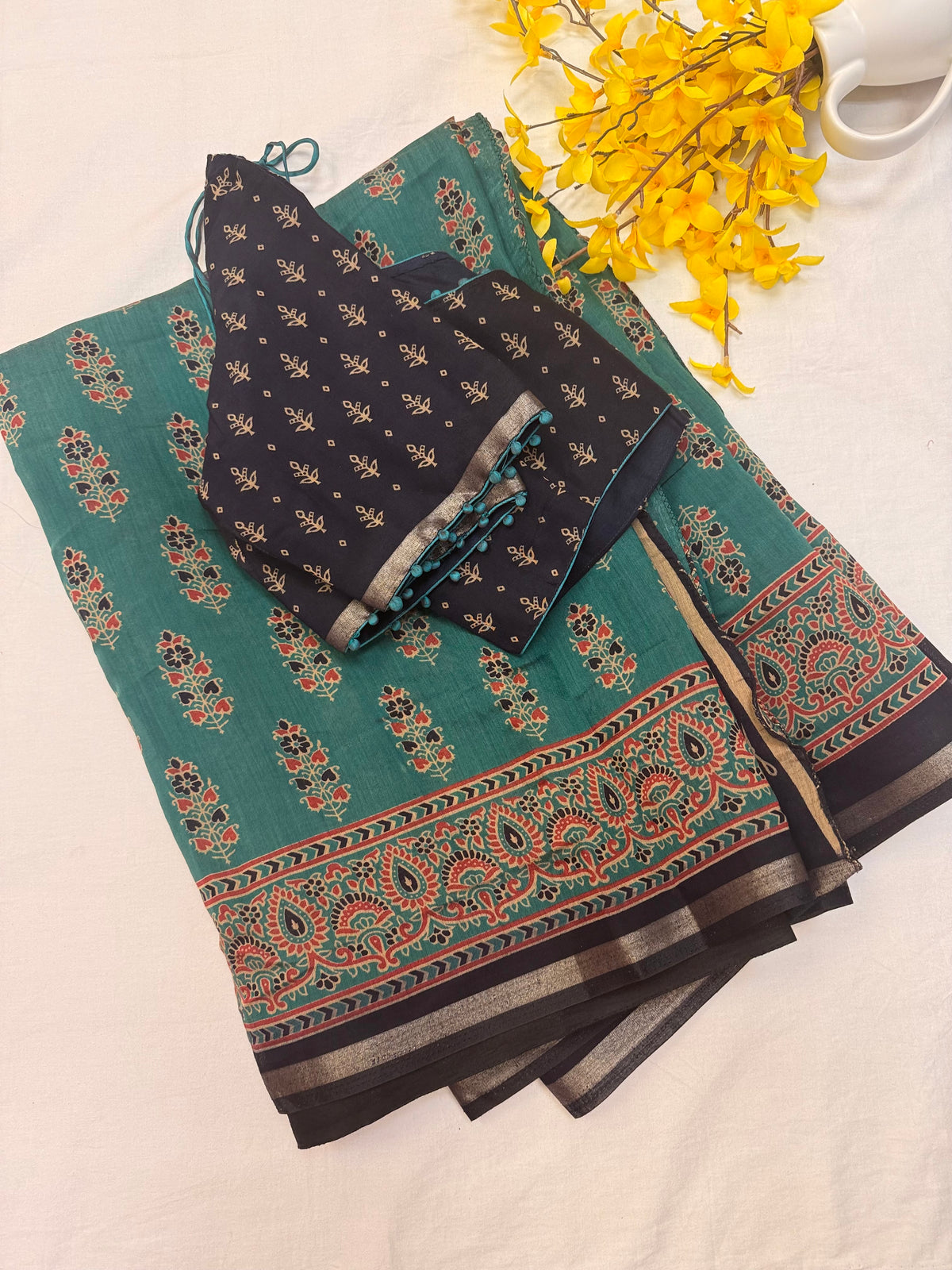 Soft and Lightweight Modal Silk Saree - Blouse Size 40 (Fits up to 44)