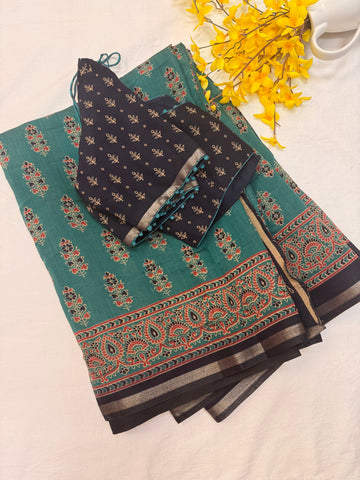 Soft and Lightweight Modal Silk Saree - Blouse Size 40 (Fits up to 44)