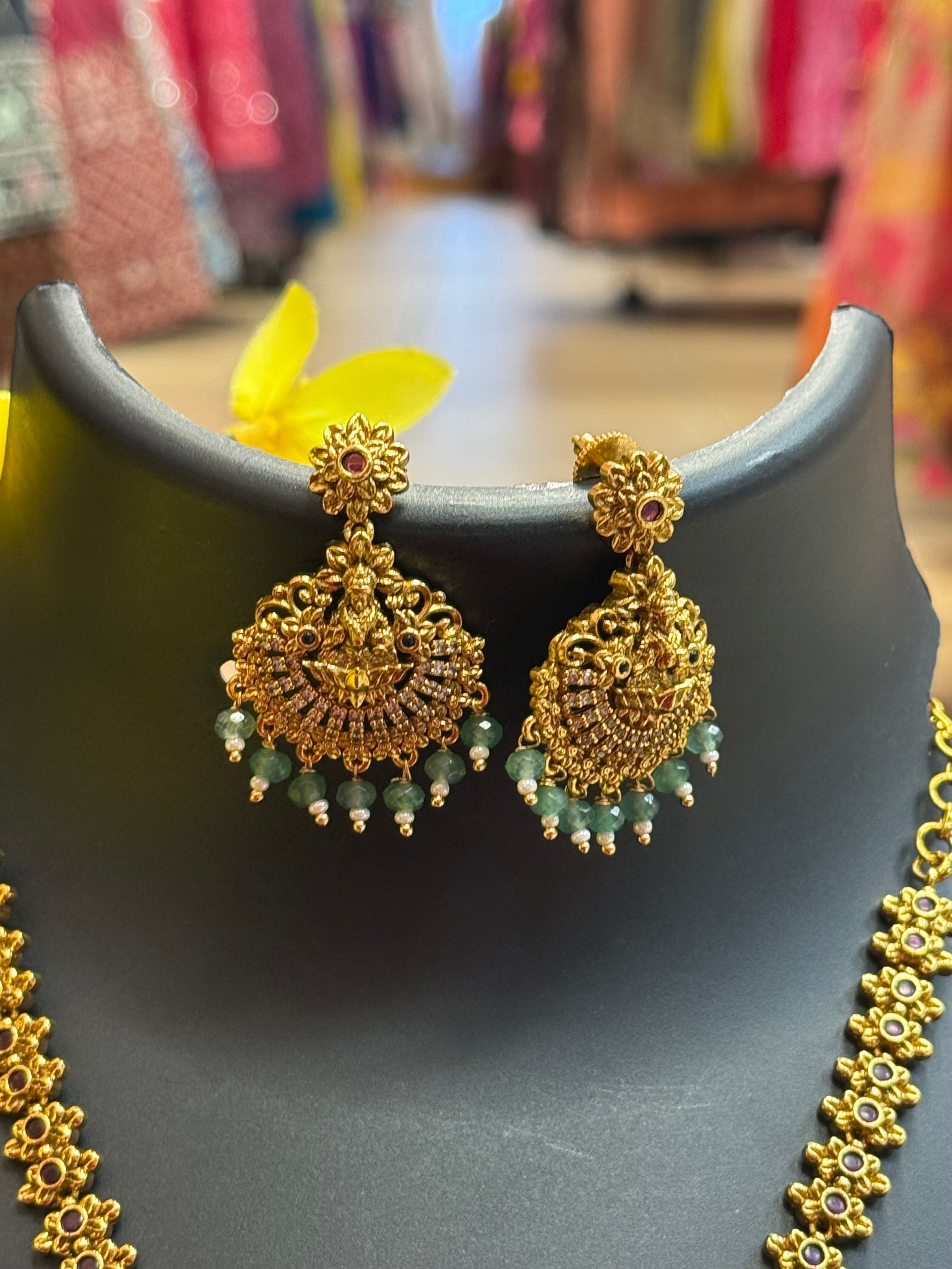 Temple Jewelry- Lakshmi Necklace set