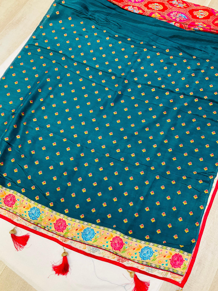 Premium Quality Kani Silk Saree with Beautiful Weaving