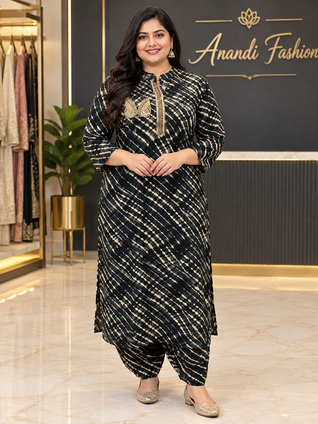 Women’s Rayon with Afghani Pants Comfortable Ethnic Wear Kurti Set