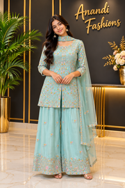 Teenage Girls’’ Blue Palazzo Set