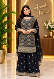Women’s Georgette Sharara Set – Plus Size