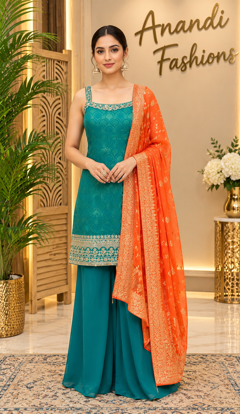 Women’s Sleeveless Palazzo Set