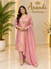 Lavender Party Wear Kurti set