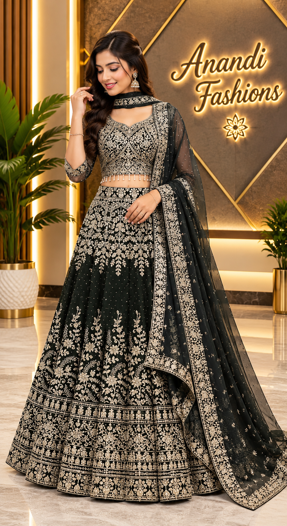 Women’s Georgette Lehenga Set Full Work