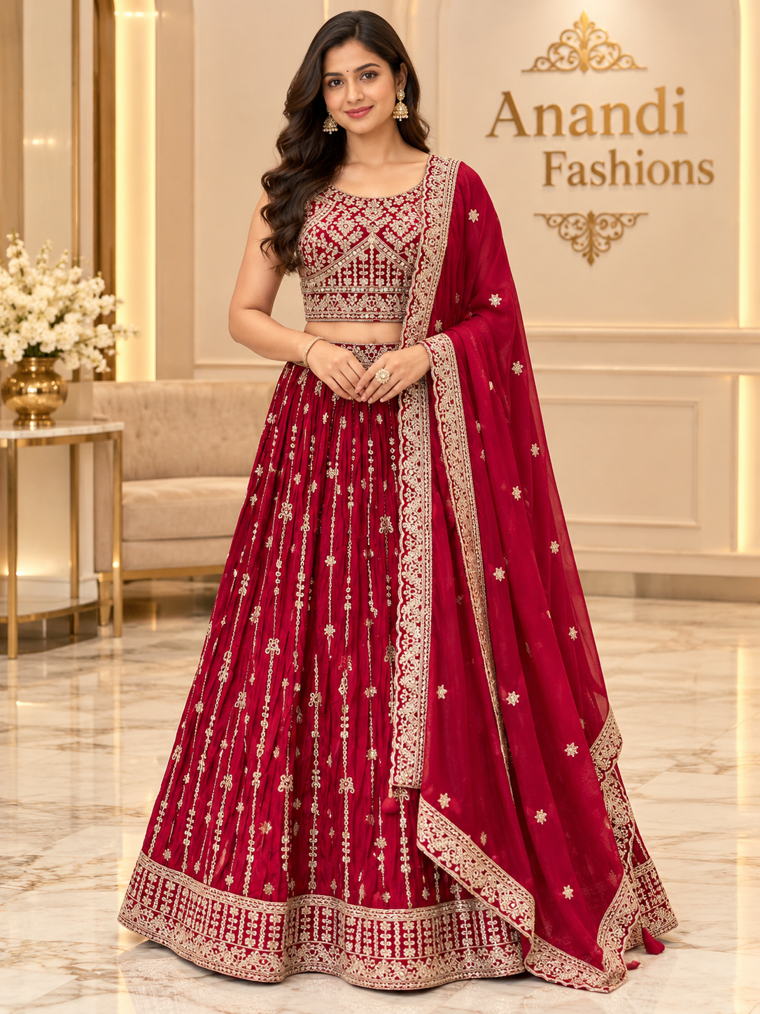 Women’s Satin Silk Lehenga Sets