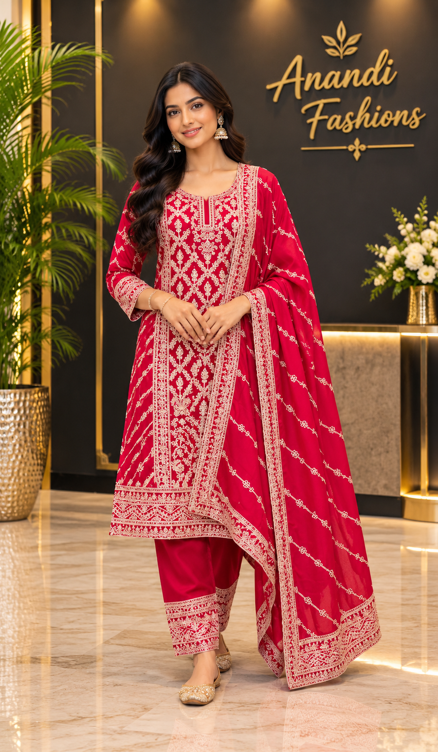 Women’s Full Work Kurti Set