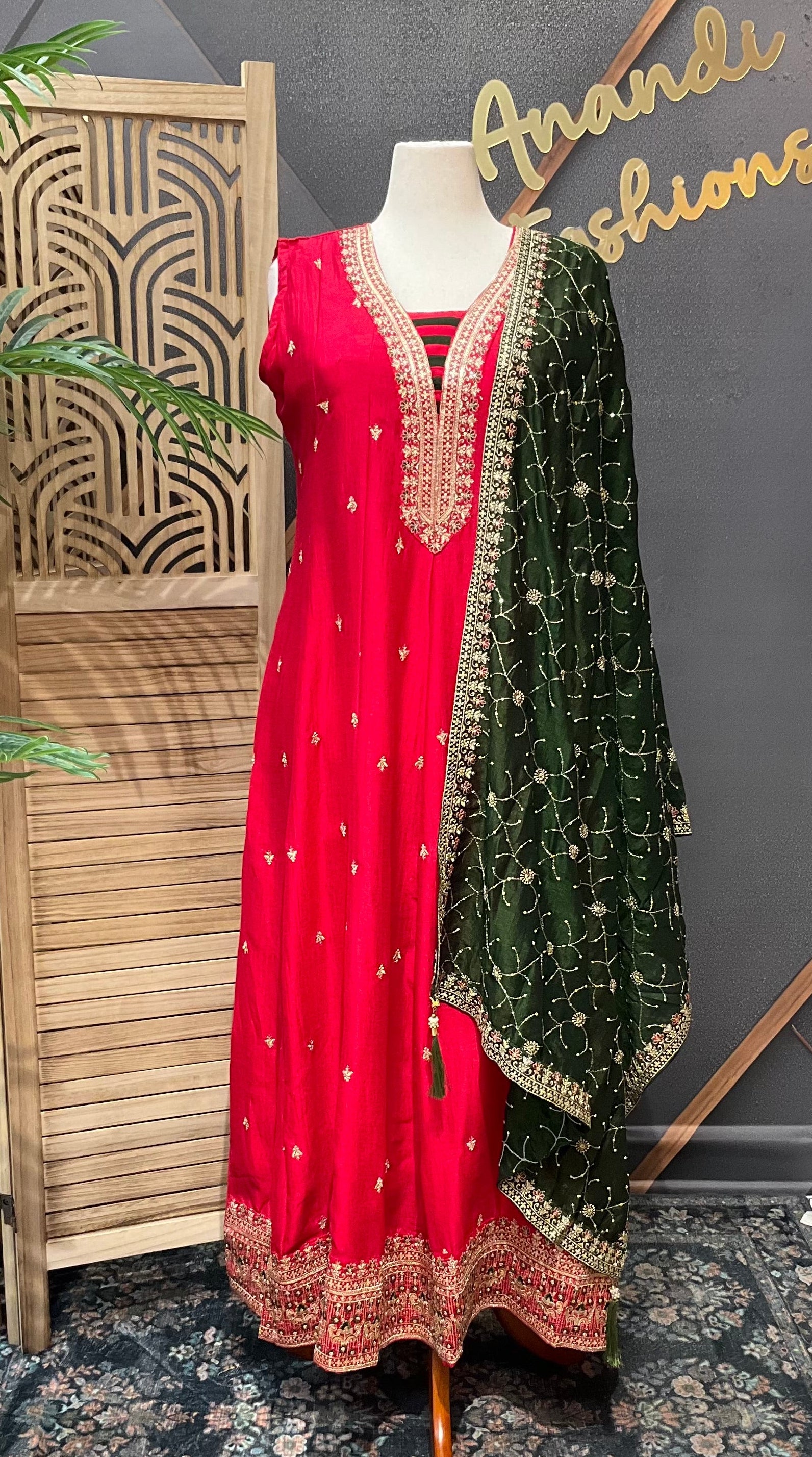 Plus Size Red Long Dress