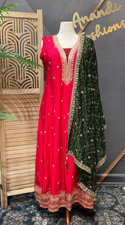 Plus Size Red Long Dress