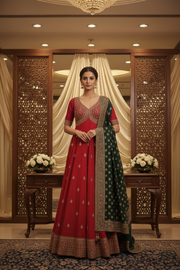 Plus Size Red Long Dress