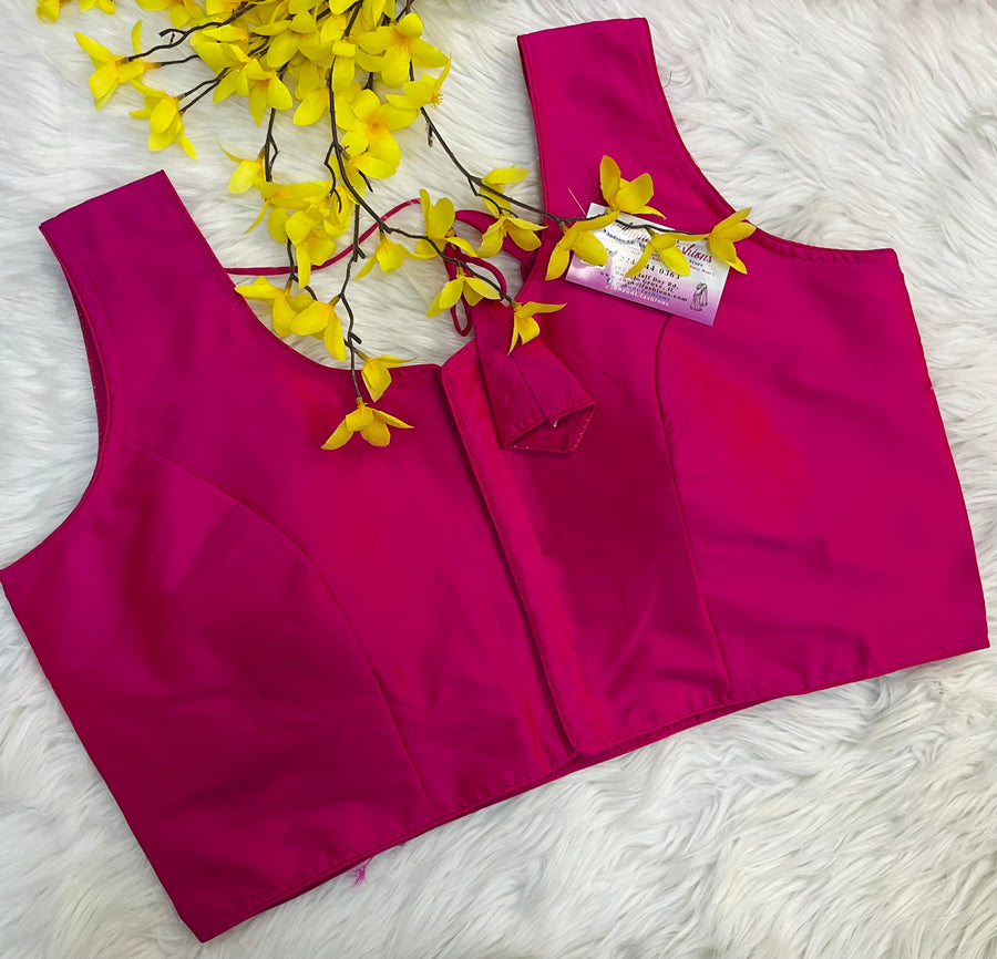 Plain Front Opening Blouse