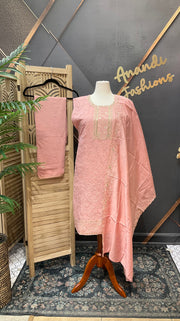 Pink Plus size Women’s kurti set