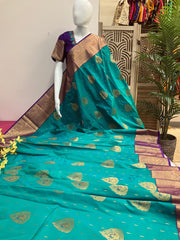 Vintage Semi Silk Kanjeevaram Saree with stitched Blouse